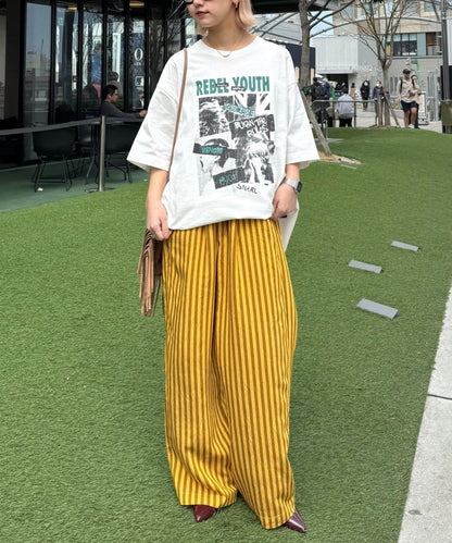 【男女通用】復古褪色印花旅行T恤