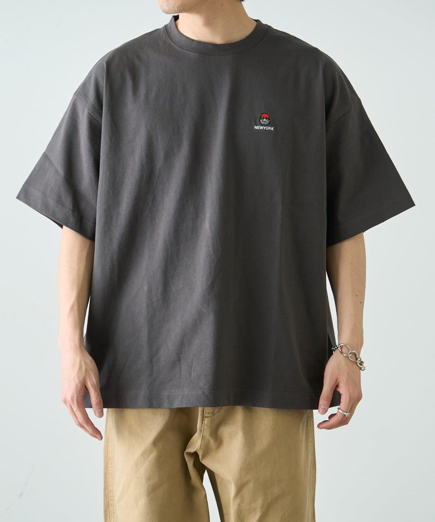 【中年男士】中性款一點刺繡短袖T恤