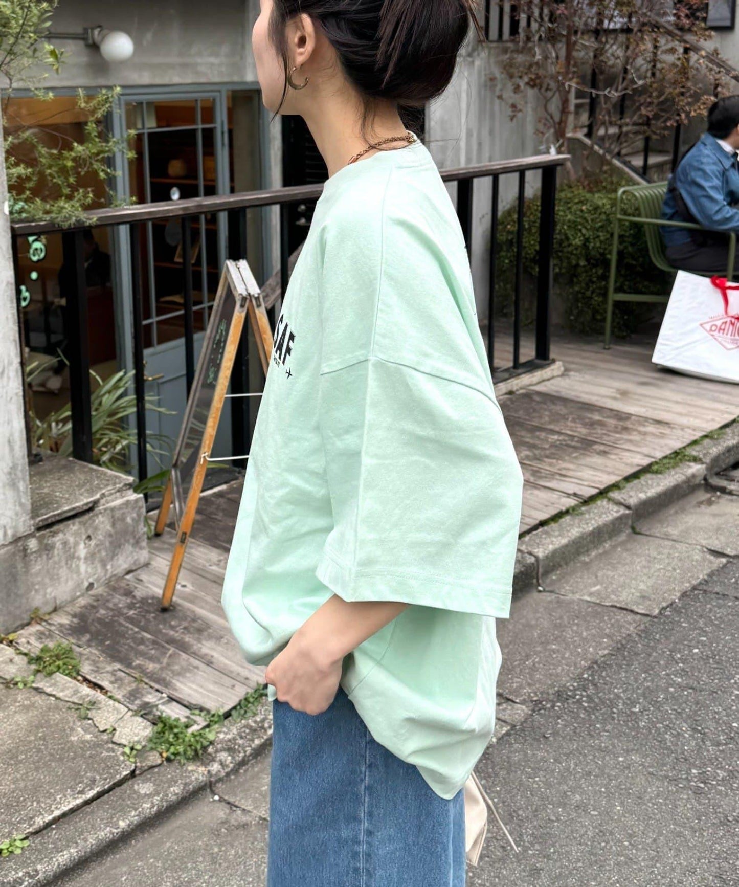 【男女通用】寬鬆剪裁圖案印花T恤