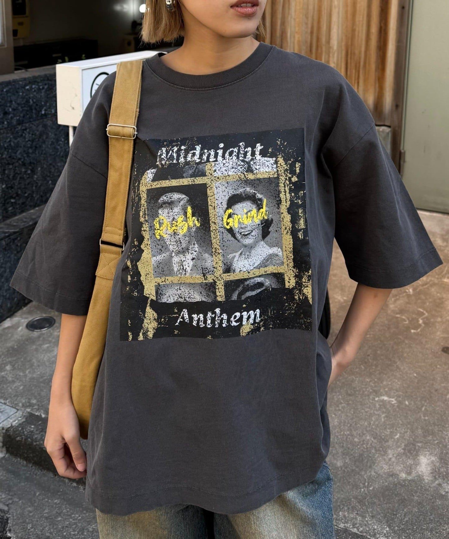 【男女通用】復古褪色印花旅行T恤