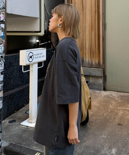 【男女通用】復古褪色印花旅行T恤