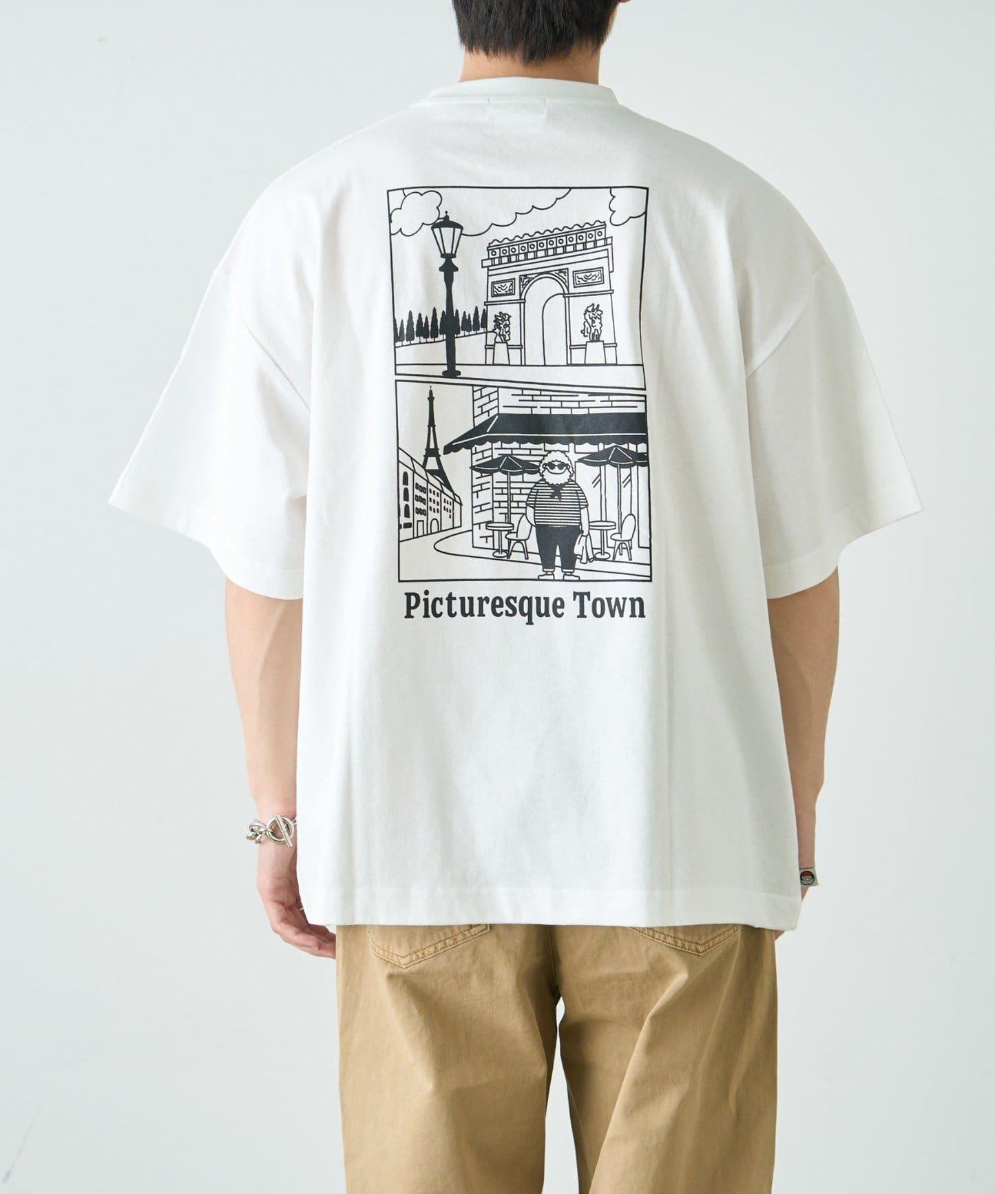 【中年男士】中性款一點刺繡短袖T恤