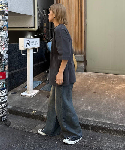 【男女通用】復古褪色印花旅行T恤