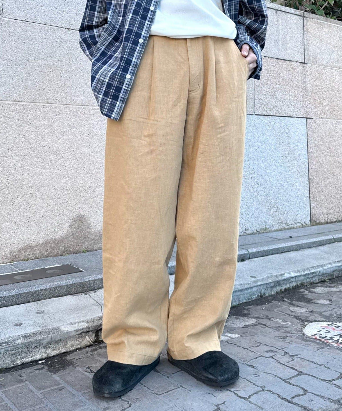 棉麻寬鬆褲