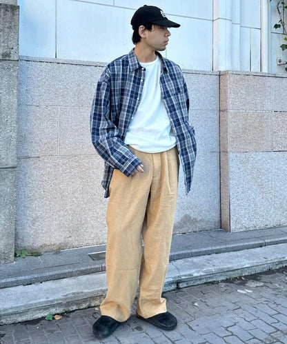 棉麻寬鬆褲