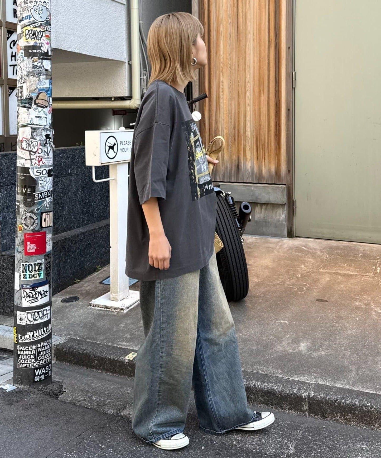 【男女通用】復古褪色印花旅行T恤