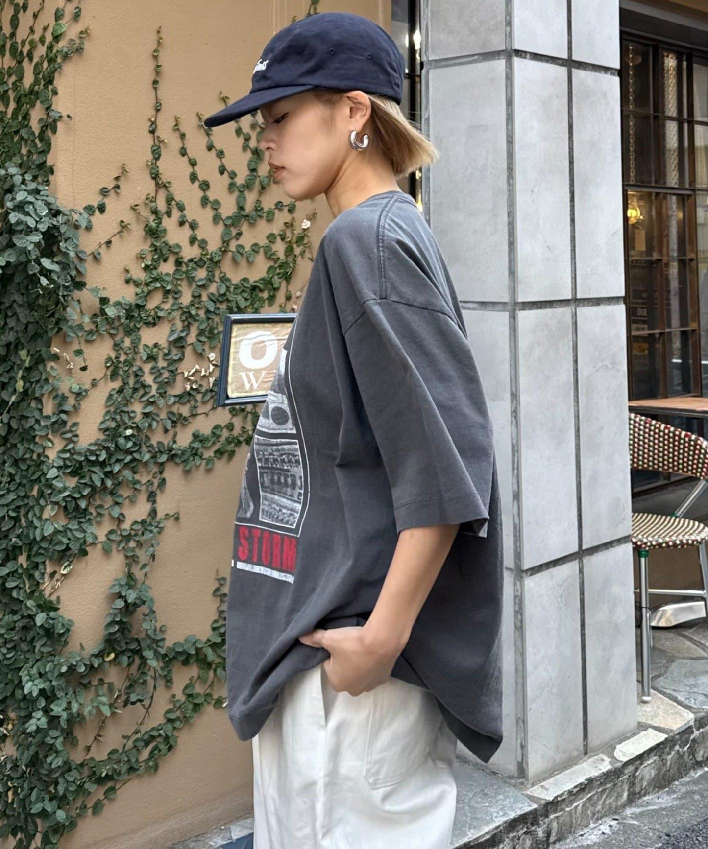 【男女通用】復古褪色印花旅行T恤