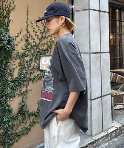 【男女通用】復古褪色印花旅行T恤