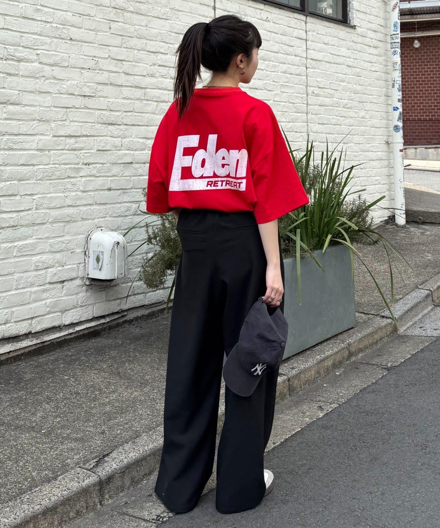 【男女通用】寬鬆剪裁圖案印花T恤