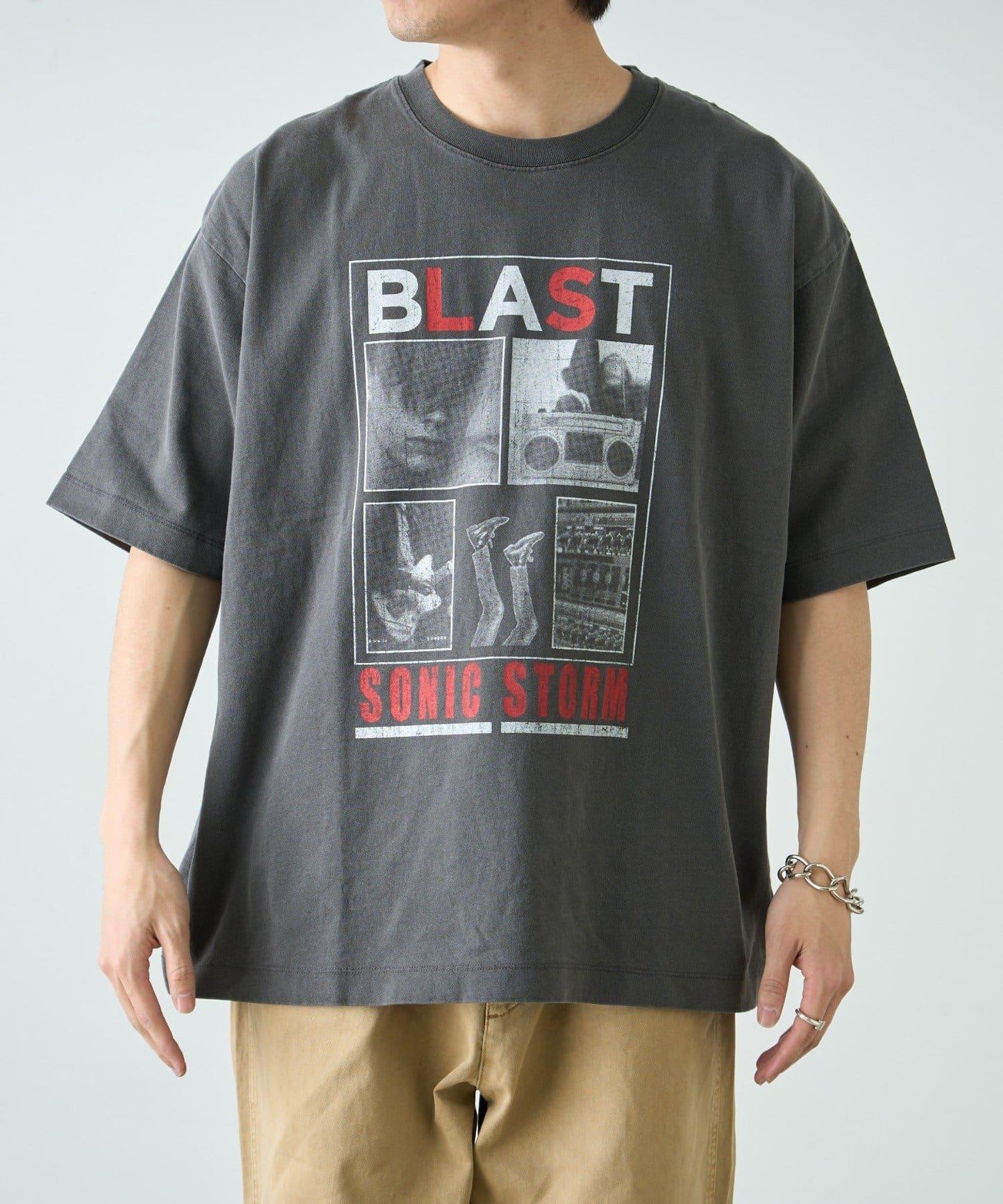 【男女通用】復古褪色印花旅行T恤