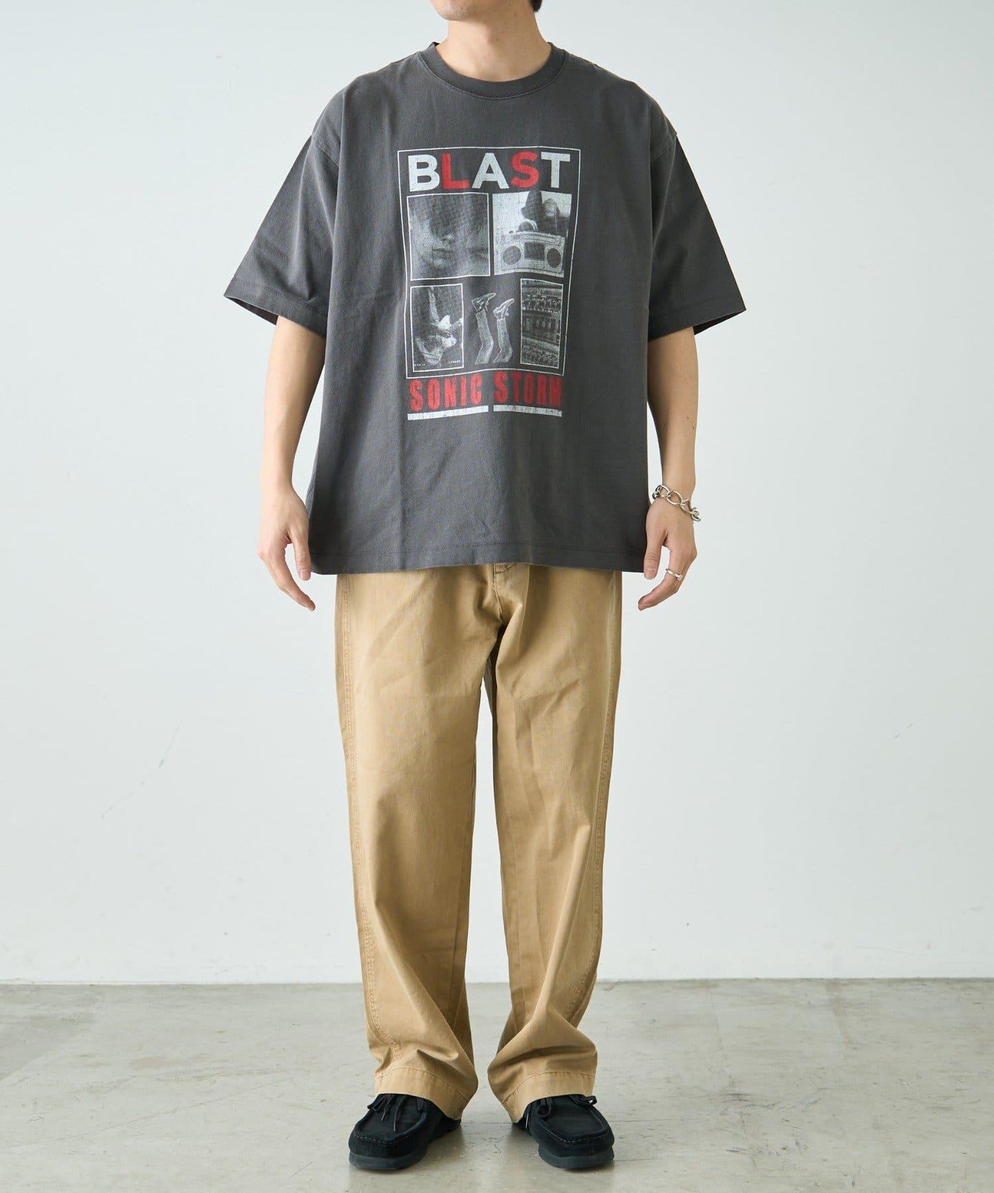 【男女通用】復古褪色印花旅行T恤