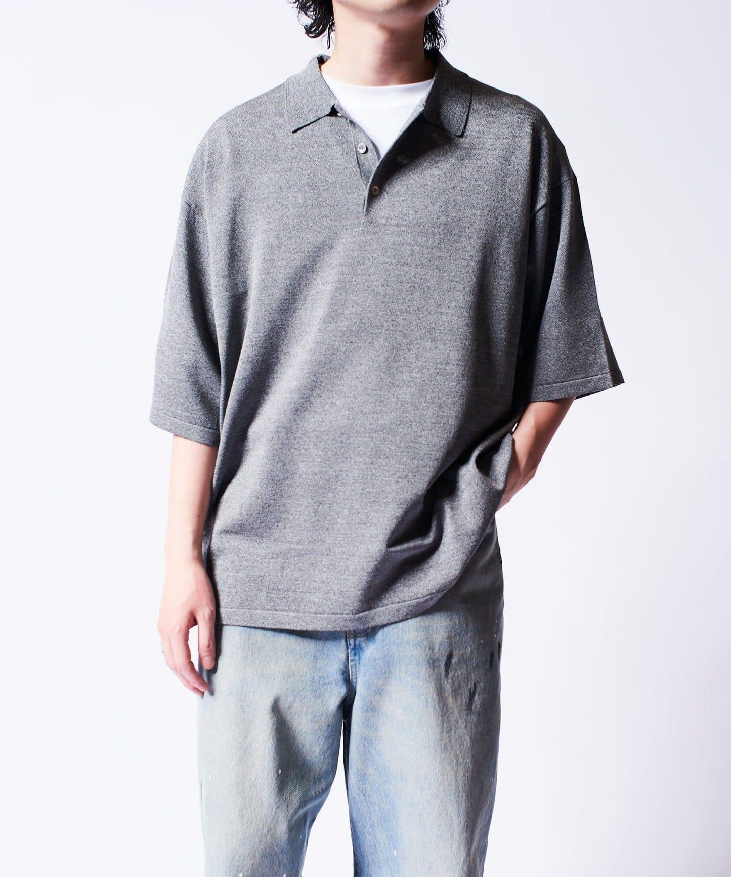 VIS/PO 混色 針織polo