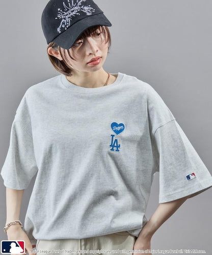 聯名 MLB 心形標誌刺繡T恤