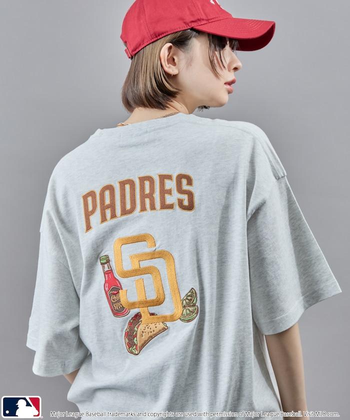 聯名 MLB 標誌刺繡背面印花T恤