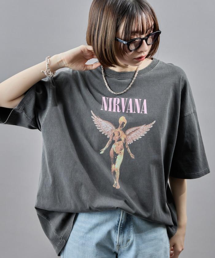NIRVANA IN UTERO 色素T恤