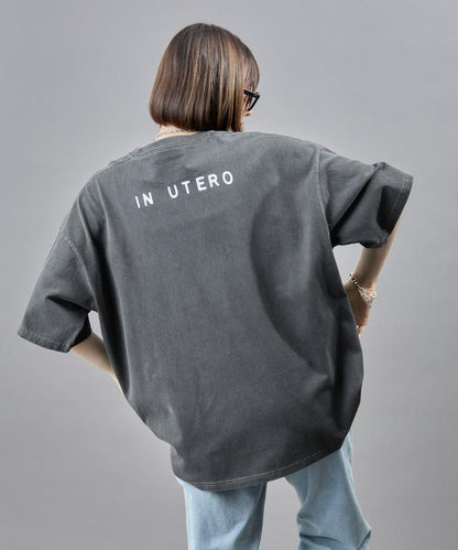 NIRVANA IN UTERO 色素T恤