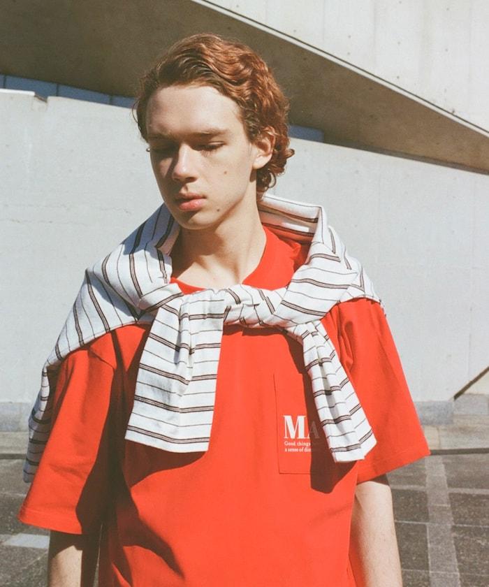 MA概念印花口袋T恤