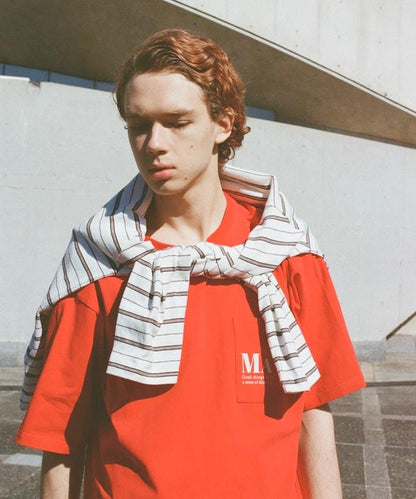 MA概念印花口袋T恤