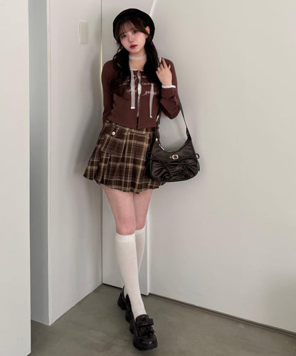 Shion 褶皺迷你裙