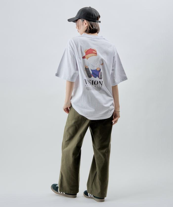 Bear Skate圖案印花T恤