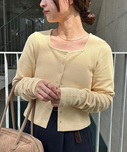 小花紋保暖開衫