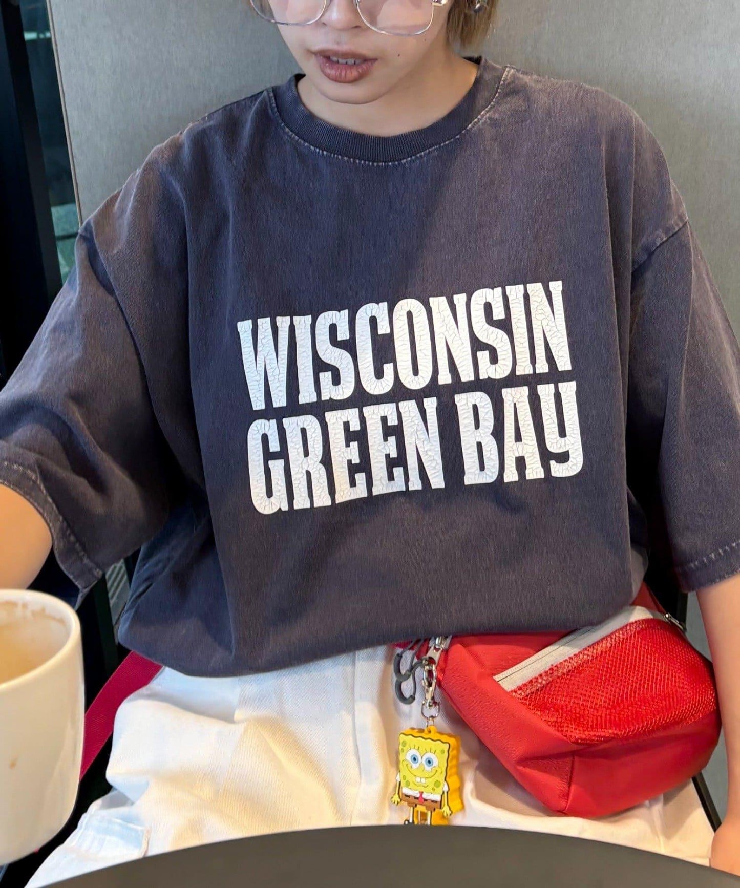 【男女通用】酸洗標誌T恤