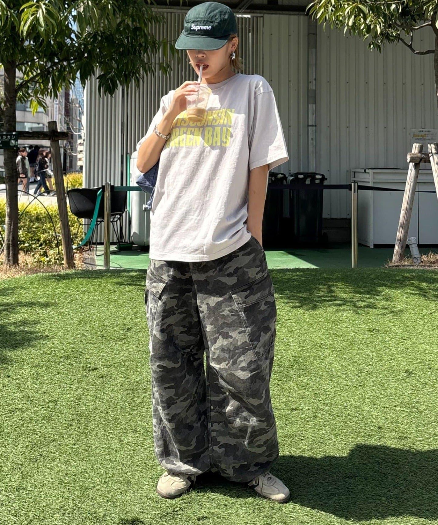 【男女通用】酸洗標誌T恤