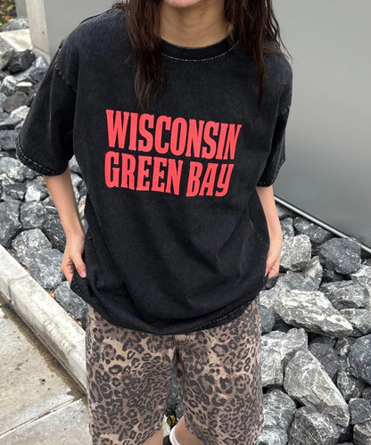 【男女通用】酸洗標誌T恤