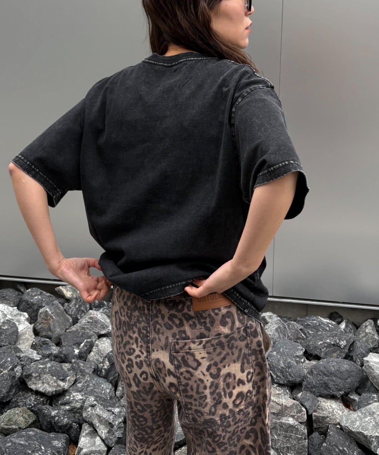 【男女通用】酸洗標誌T恤