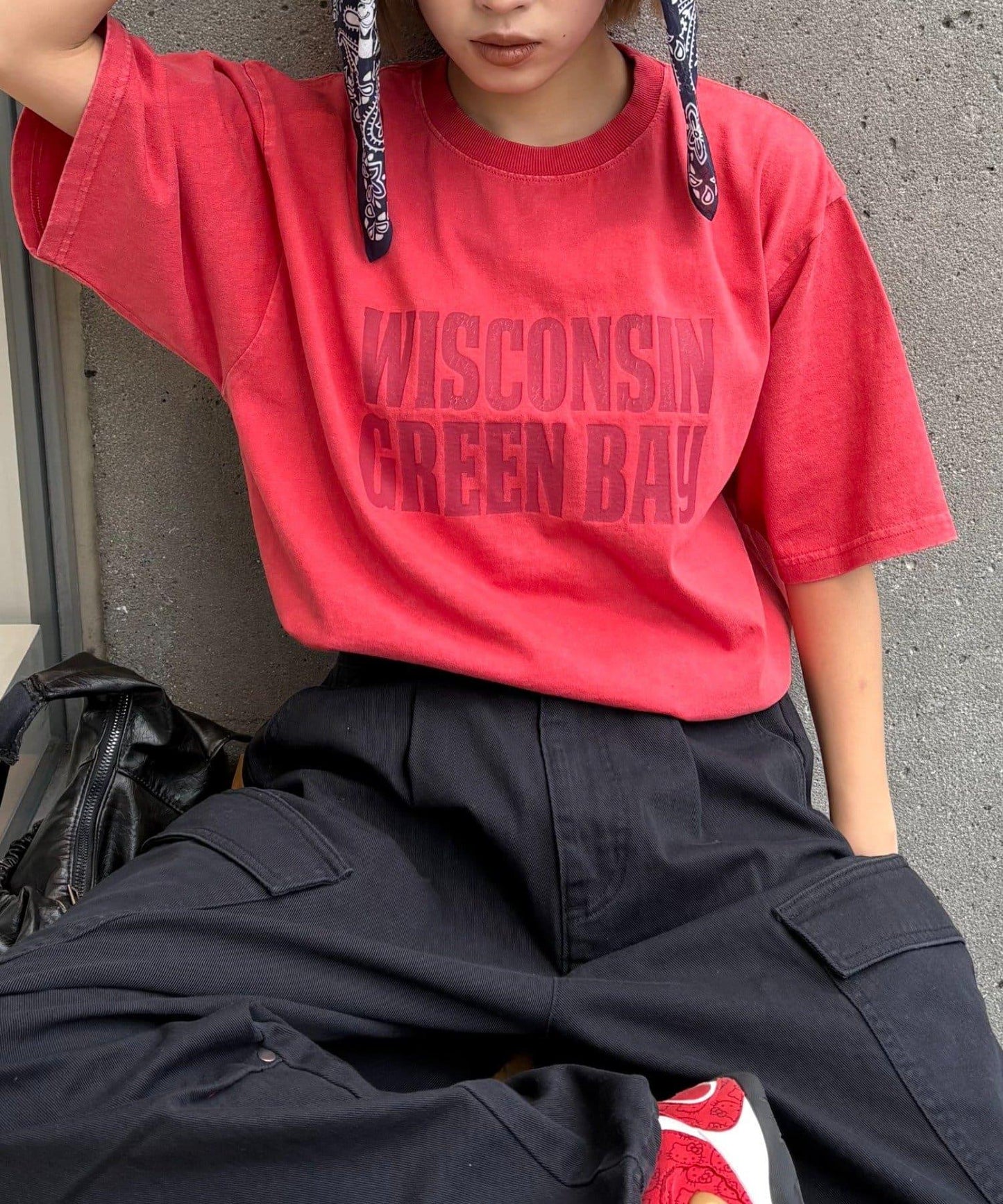 【男女通用】酸洗標誌T恤