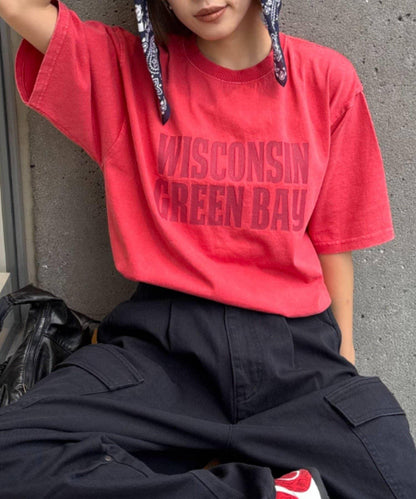 【男女通用】酸洗標誌T恤