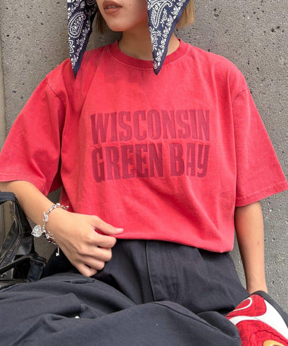 【男女通用】酸洗標誌T恤