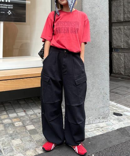 【男女通用】酸洗標誌T恤