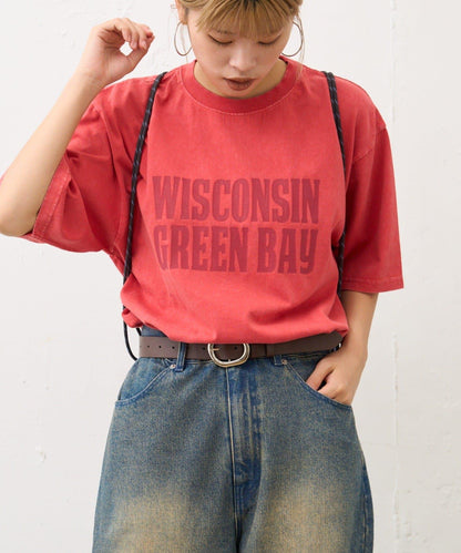 【男女通用】酸洗標誌T恤