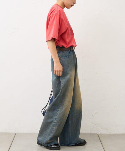 【男女通用】酸洗標誌T恤