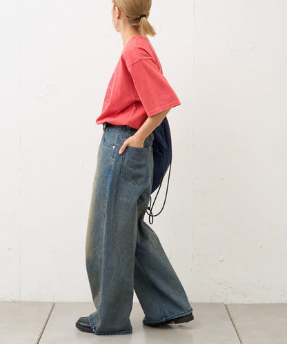 【男女通用】酸洗標誌T恤