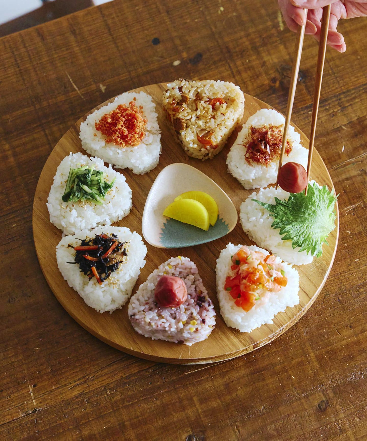 おにぎり小皿しそ