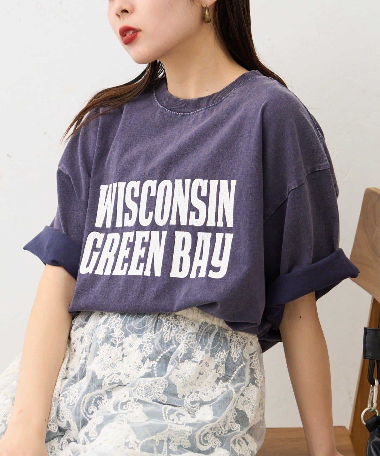 【男女通用】酸洗標誌T恤