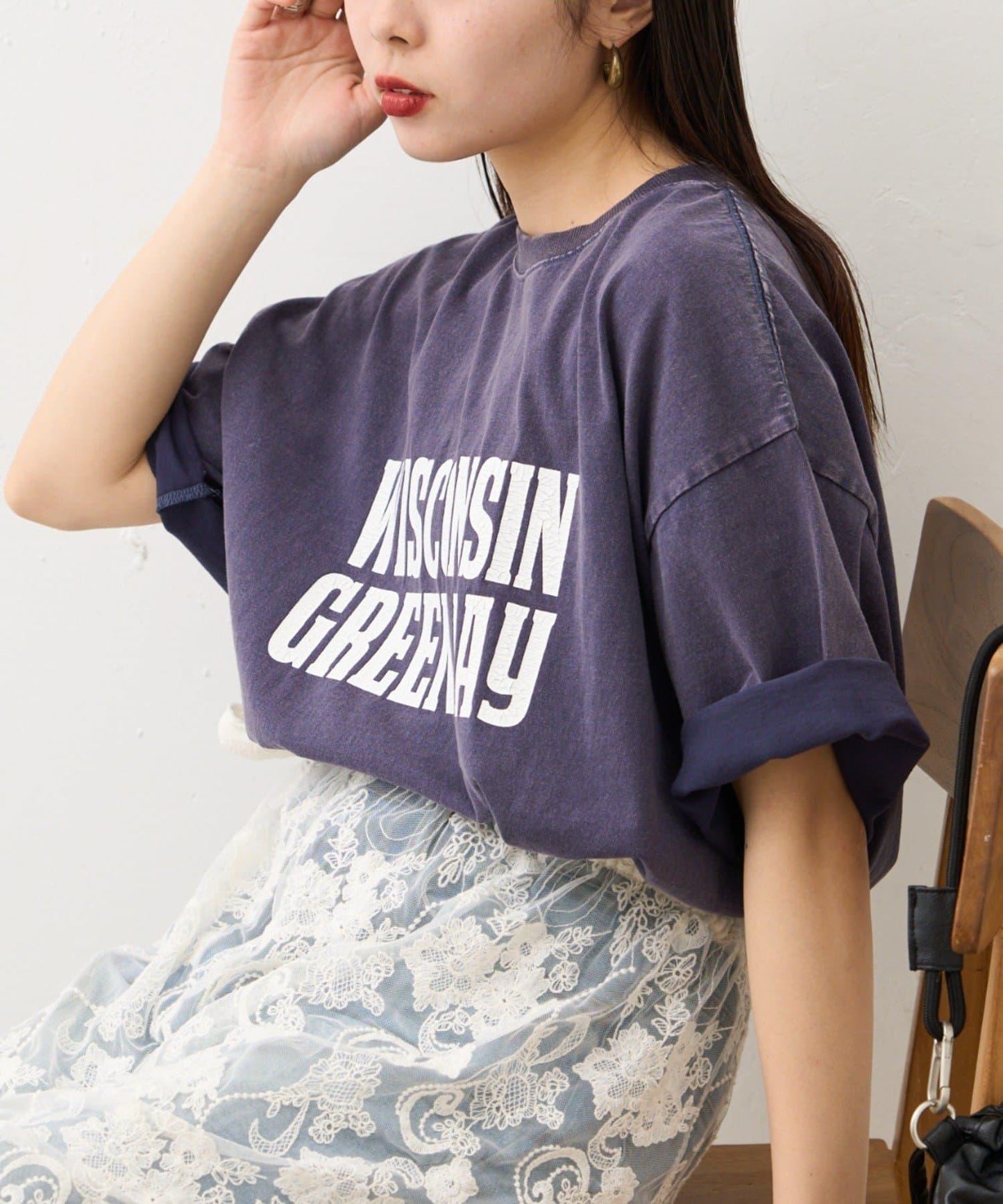 【男女通用】酸洗標誌T恤