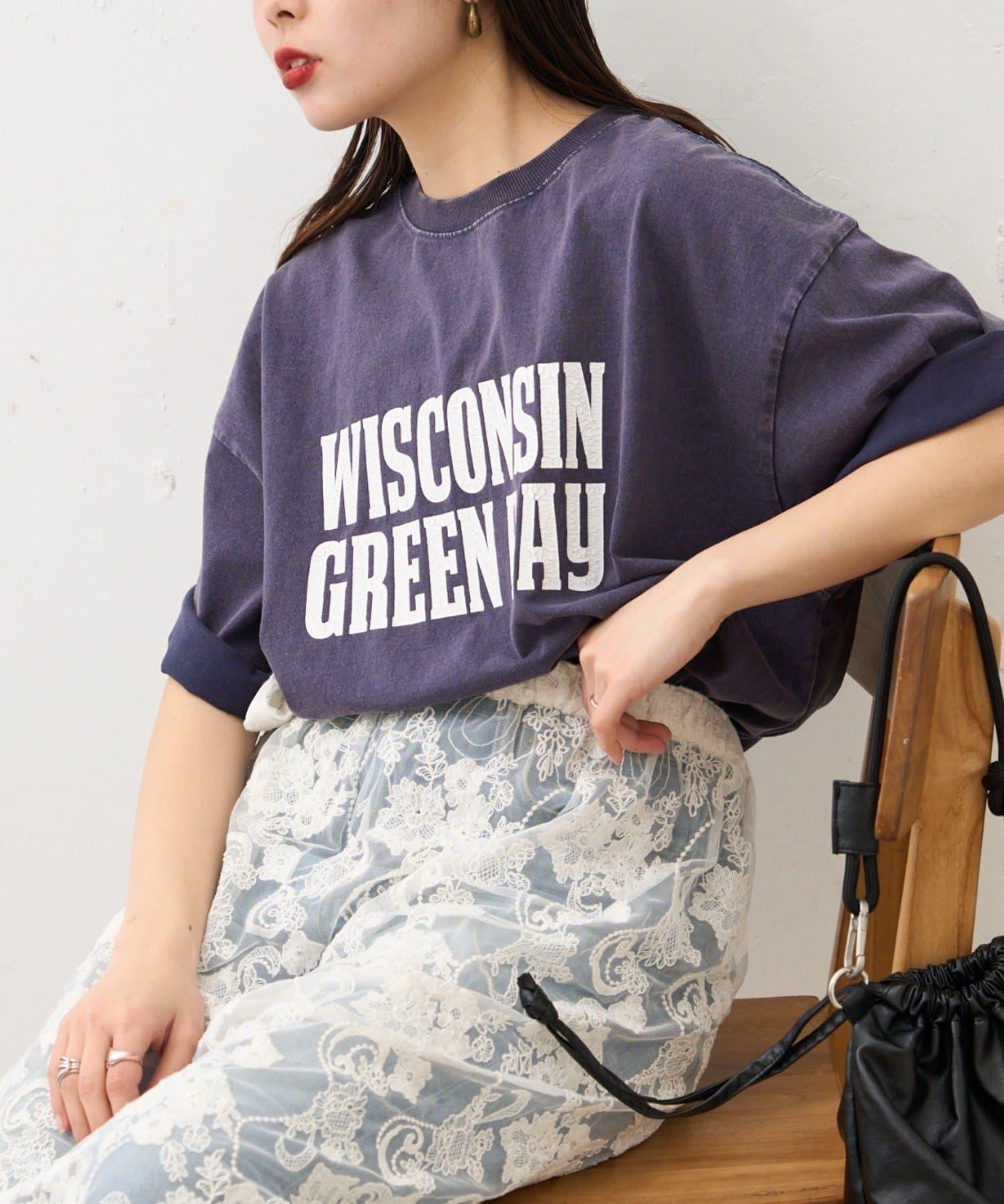 【男女通用】酸洗標誌T恤