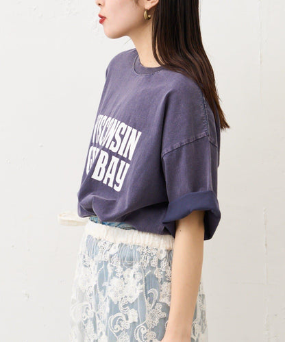 【男女通用】酸洗標誌T恤