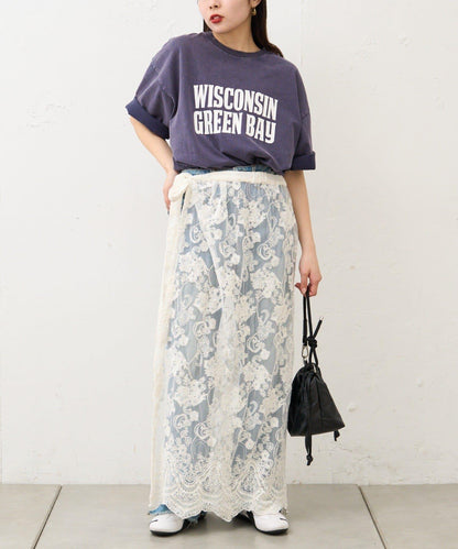 【男女通用】酸洗標誌T恤