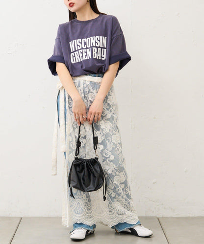 【男女通用】酸洗標誌T恤