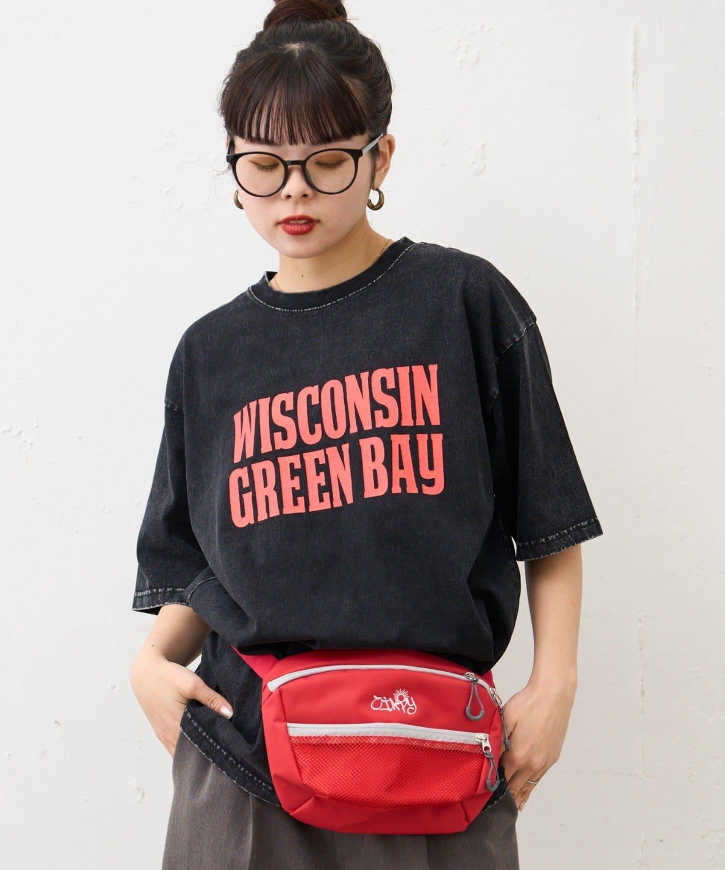 【男女通用】酸洗標誌T恤