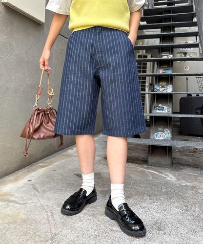 【男女通用】混搭牛仔短褲
