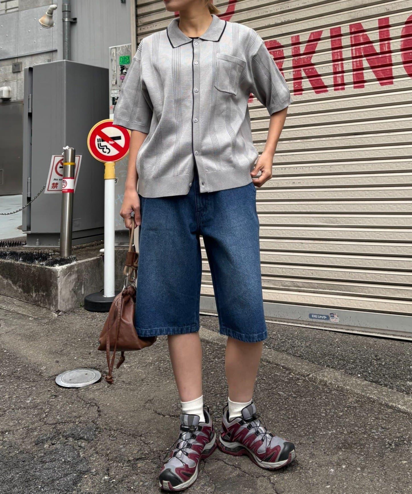 【男女通用】混搭牛仔短褲