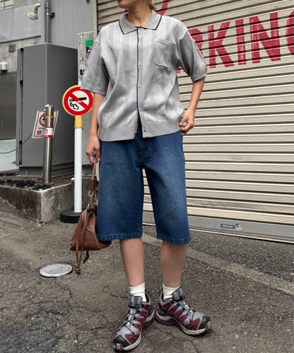 【男女通用】混搭牛仔短褲