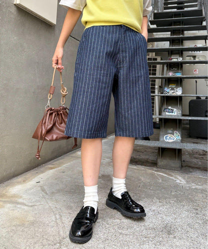 【男女通用】混搭牛仔短褲