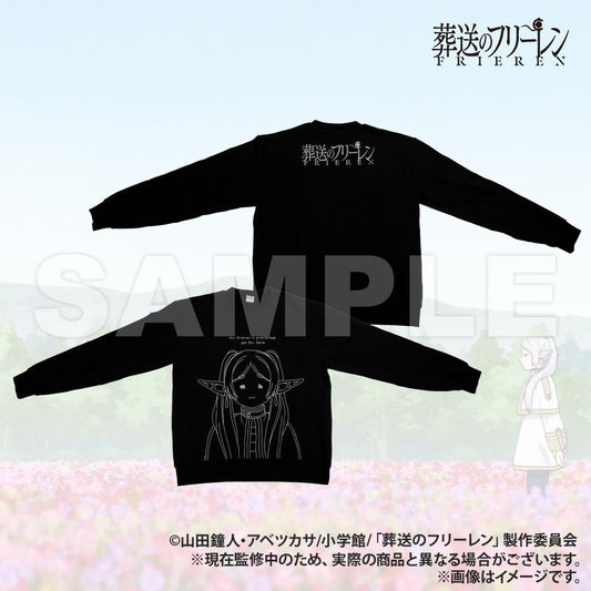 《葬送的芙莉蓮》 | AMICIS 沮喪臉款衛衣 黑色 L號