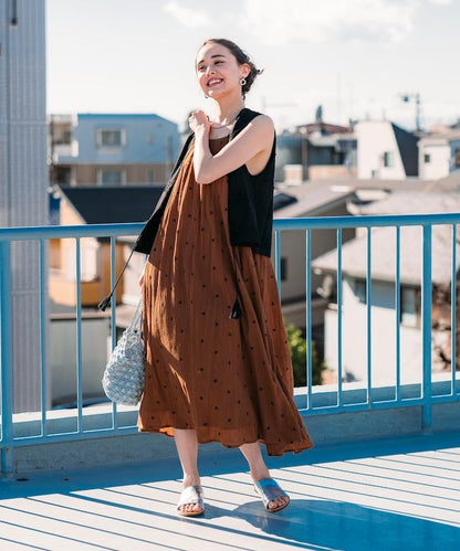 印度 幾何刺繡 女士連衣裙